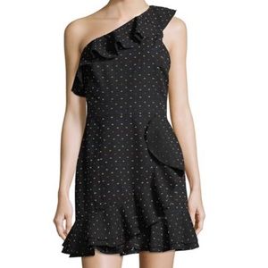 NWT Wayf Multi Color Dot Ruffle Dress